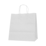 Bolsa de Papel Asa Rizada 30x32x19 cm Blanca con Impresión